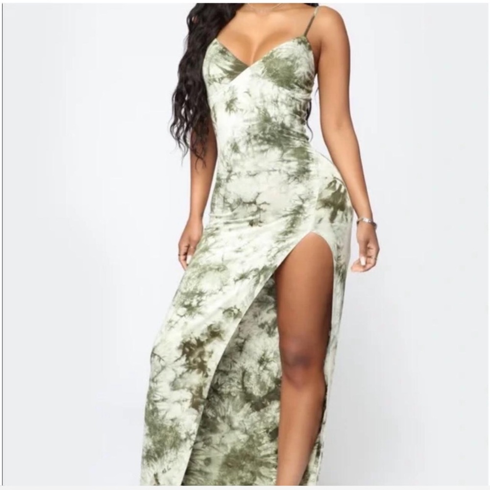 Fashion Nova long slit dress
